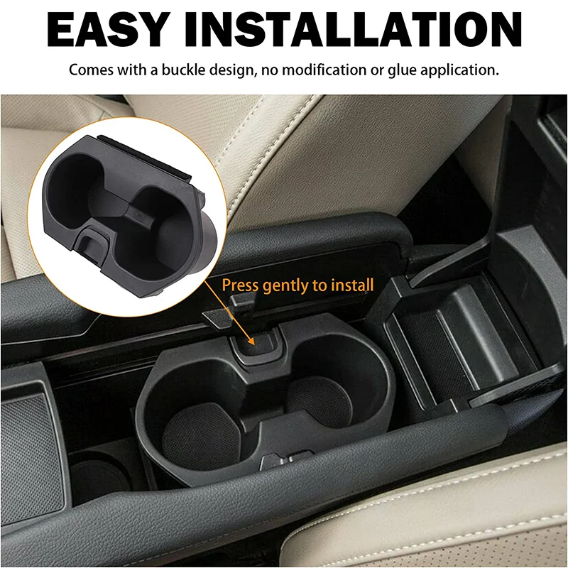 EDBETOS Car Cup Holder Insert For Honda Civic 2016-2021 Accessories Center Console Drink Cup Holder 83446-TBA-A01ZA