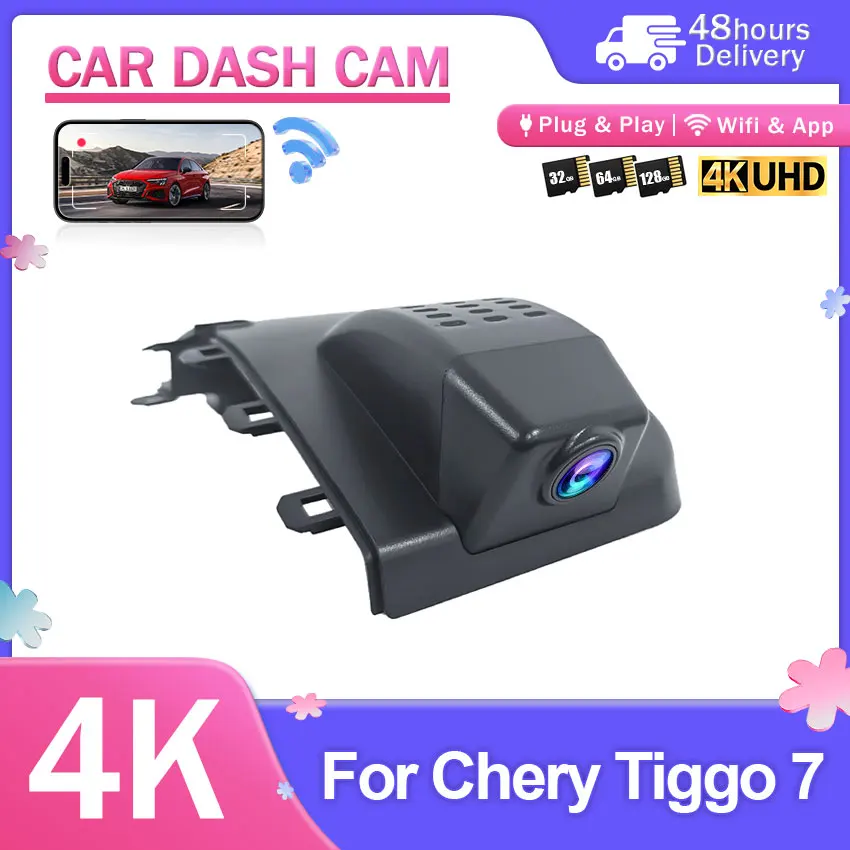 New! Car DVR For Chery Tiggo4 Pro 2022-2023 For Chery Tiggo 7 Pro max/Tiggo 8 2019-2021 Plug and Play 4K UHD Dash Cam