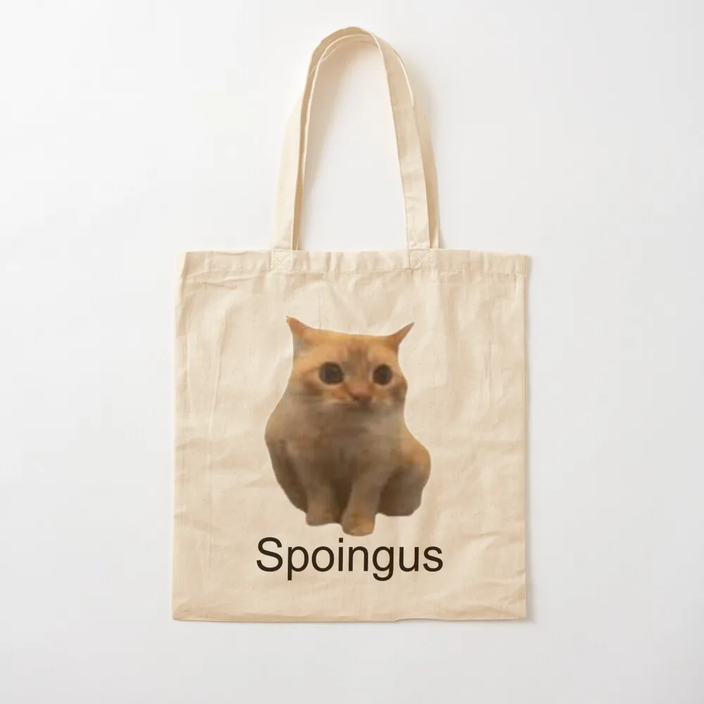 

Spoingus The Cat Meme Tote Bag tote bag men's sacs de shopping Women's shopper bag Canvas Tote