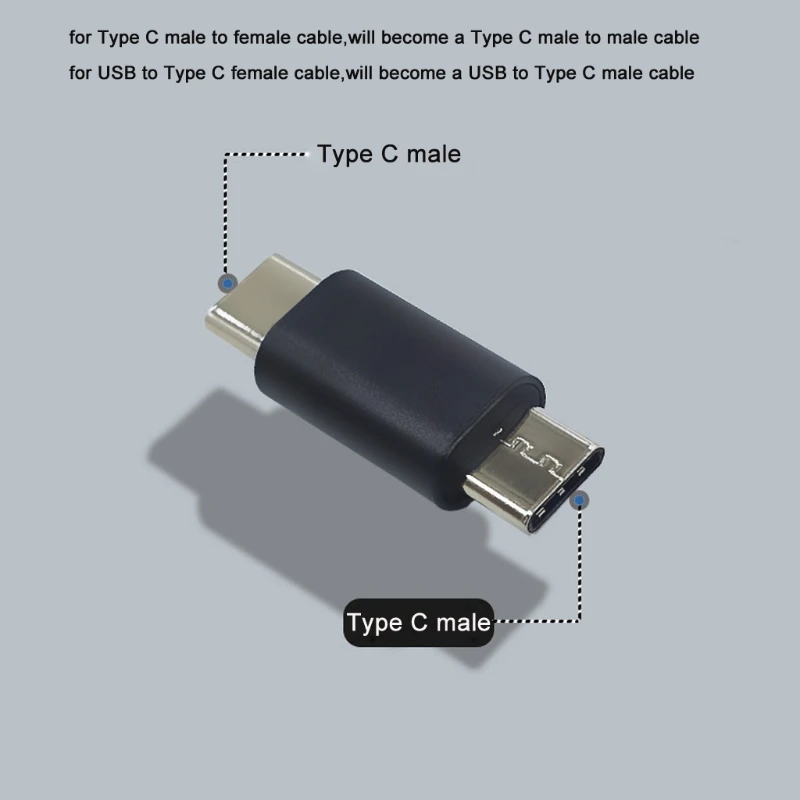 Type C Female to Female USB C Male to Male USB 3.0 to Type C Female Converter Adapter for Mobile Phone Tablet Computer