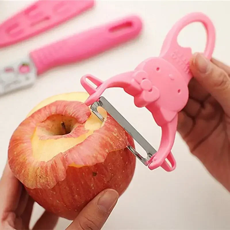 

Sanrio Hello Kitty Peeler Cute Cartoon KT Cat Kitchen Supplies Portable Multifunction Fruit Vegetable Skin Scraper Holiday Gifts