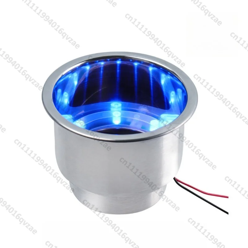 Stainless Steel LED Cup Holder, Yacht Accessories, Marine Hardware Teacup Holder, RV Water Cup Beverage Holder