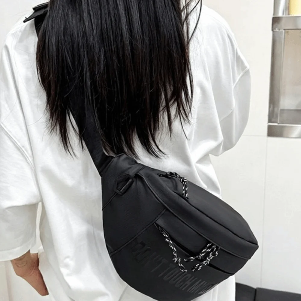 

Multifunctional Cycling Crossbody Bag Oxford Cloth Letter Men's Chest Bag Streetwear Water Resistant Shoulder Bag Casual Wear