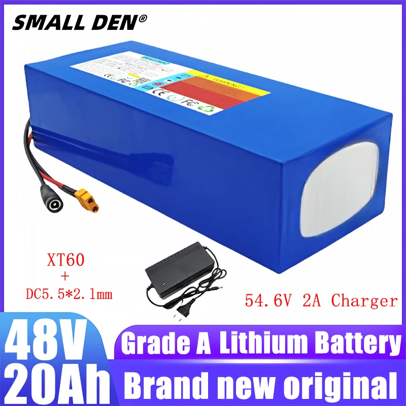 48V 20Ah new 21700 lithium battery pack, 13S4P 800W high-power battery with BMS, suitable for various transportation vehicles AA