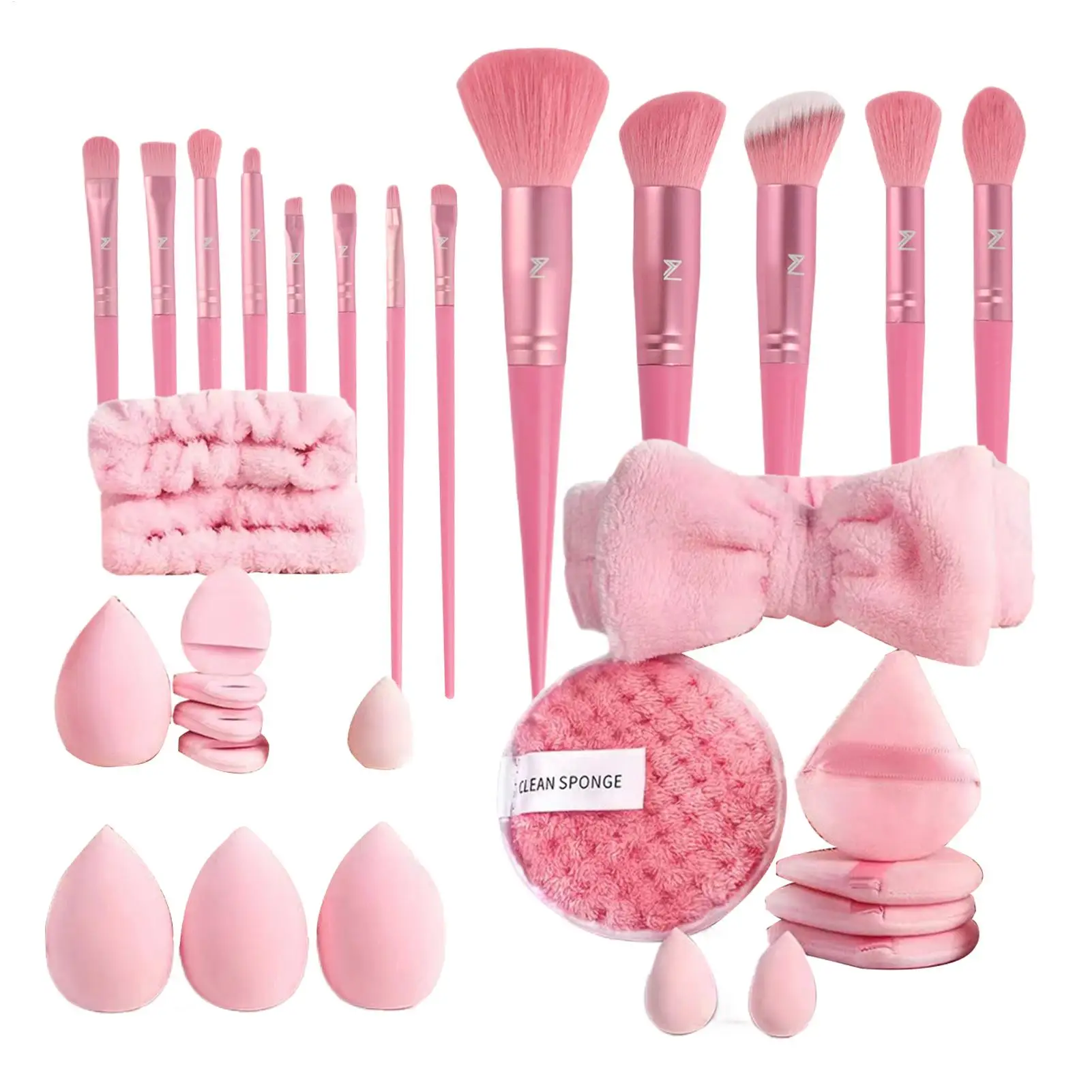 Makeup Brush Set 40 Pieces Powder Blush Eyeshadow Brushes Soft Bristles Cosmetic Accessories Make up Tool for Eye Shadows
