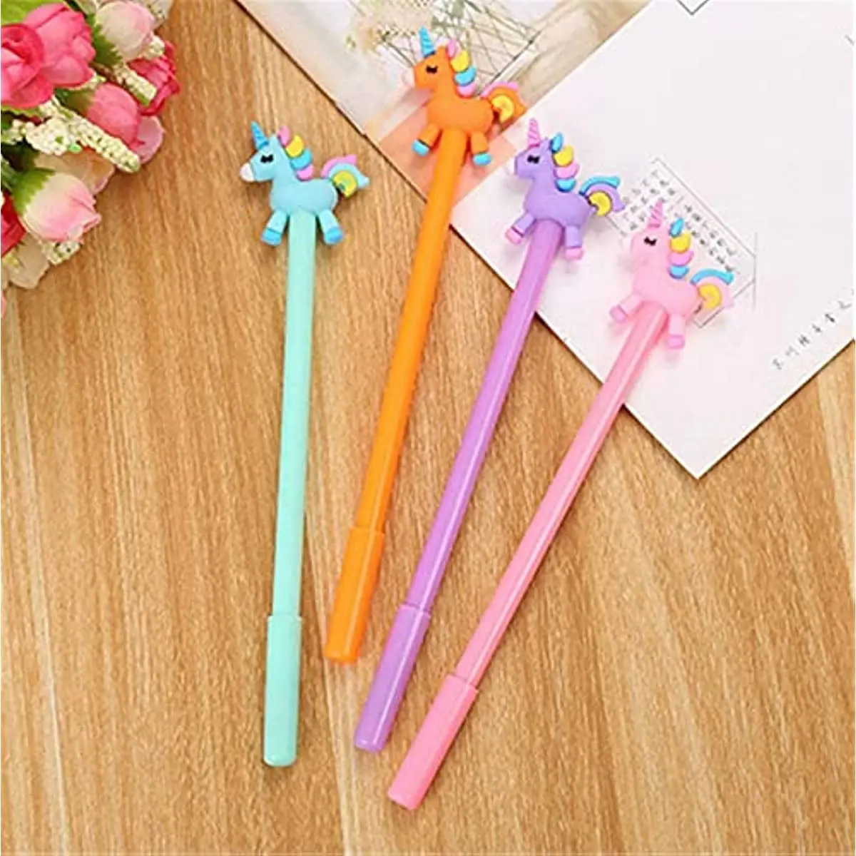 48 Pcs Animal Horse Gel Ink Pen Cute Kawaii Writing Tools Ballpoint Gel Ink Pens School Stationery Office Supplies Wholesale