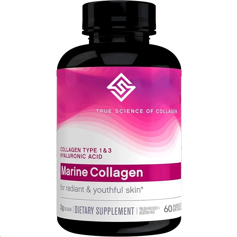 Marine Collagen Contains Type 1 And Type 3 Collagen And Hyaluronic Acid, Hydrolyzed Collagen, And Is A Skin Supplement