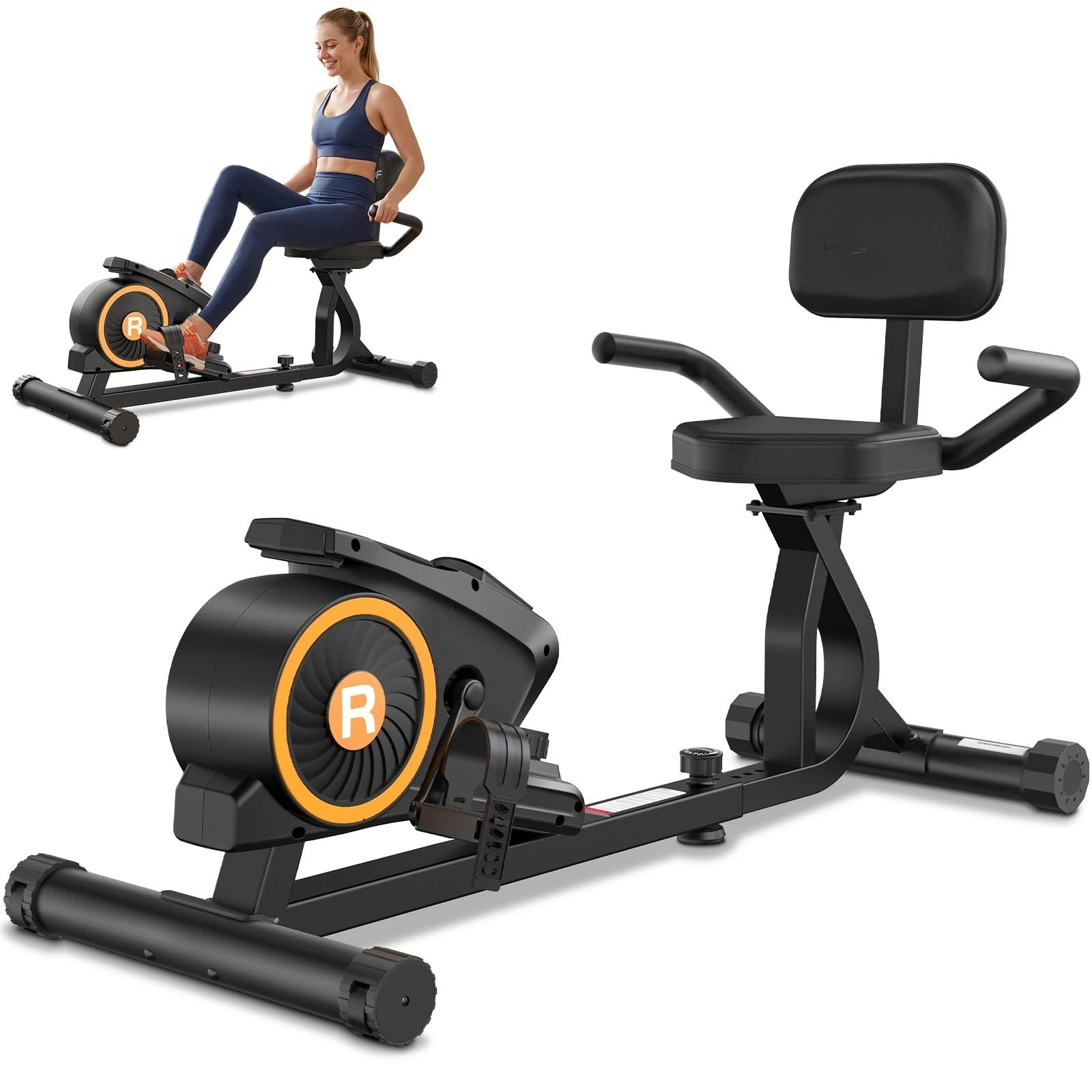 Recumbent Exercise Bike with Magnetic Resistance for Home