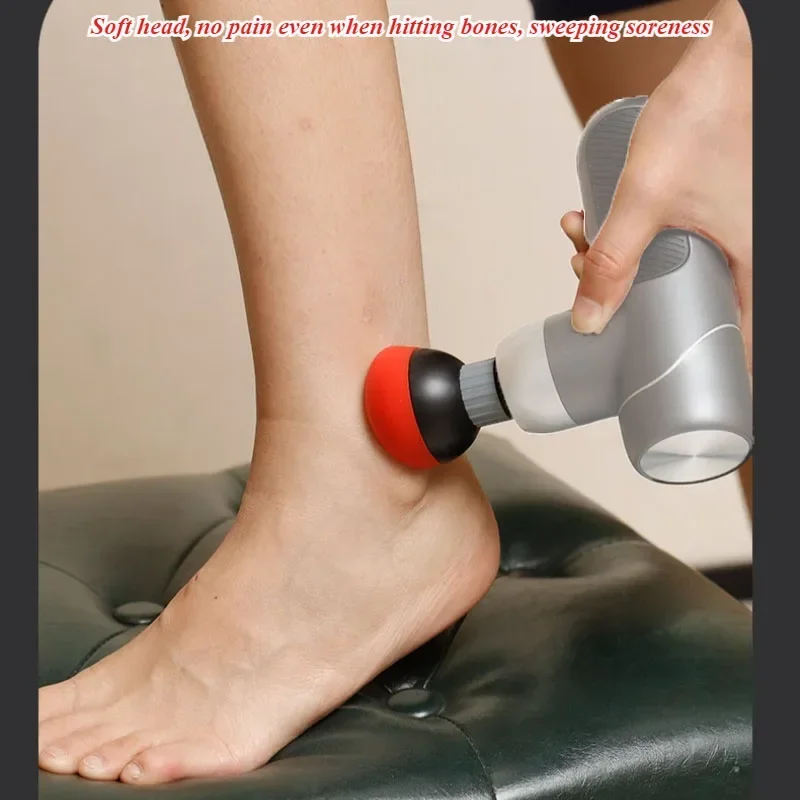 

Массажная головка для фасции, калибр 12 мм, 18 мм, универсальный массажный пистолет, аксессуары, силиконовая мягкая головка для глубокого расслабления мышц тканей