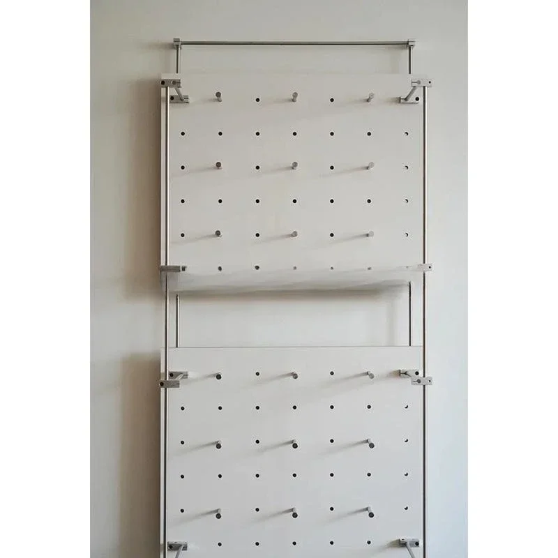 

Household hole board storage rack Birch porch coat rack Floor to ceiling bedroom Cream wind hanger Ocean board