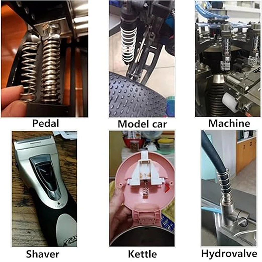10 個 304 ステンレス鋼圧縮スプリング直径 0.8 ミリメートル円筒コイルリターンスプリング圧力スプリング直径 5 ミリメートルに 14 ミリメートル
