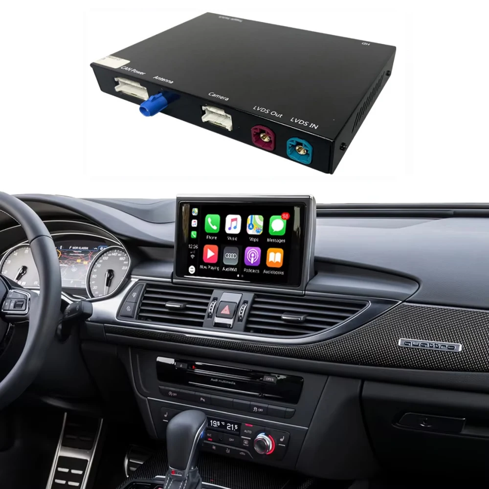 

Road Top Upgrade Decoder Box Wireless Multimedia Carplay Decoder For Original Vehicle Screen Upgrade Of A6 A7 2012-2018