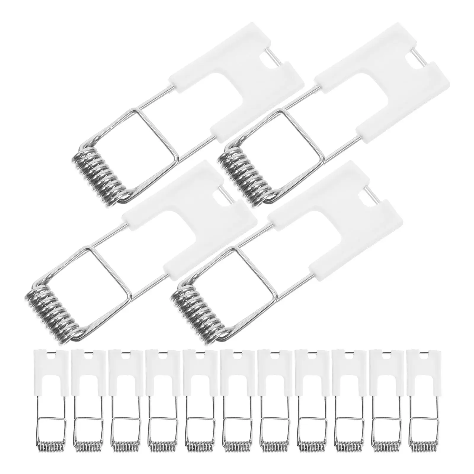

50 Pcs Spring Snap Downlight Clips Recessed Retaining Fixed for Lamp Carbon Steel Wire Panel Clamp Securing Clamps