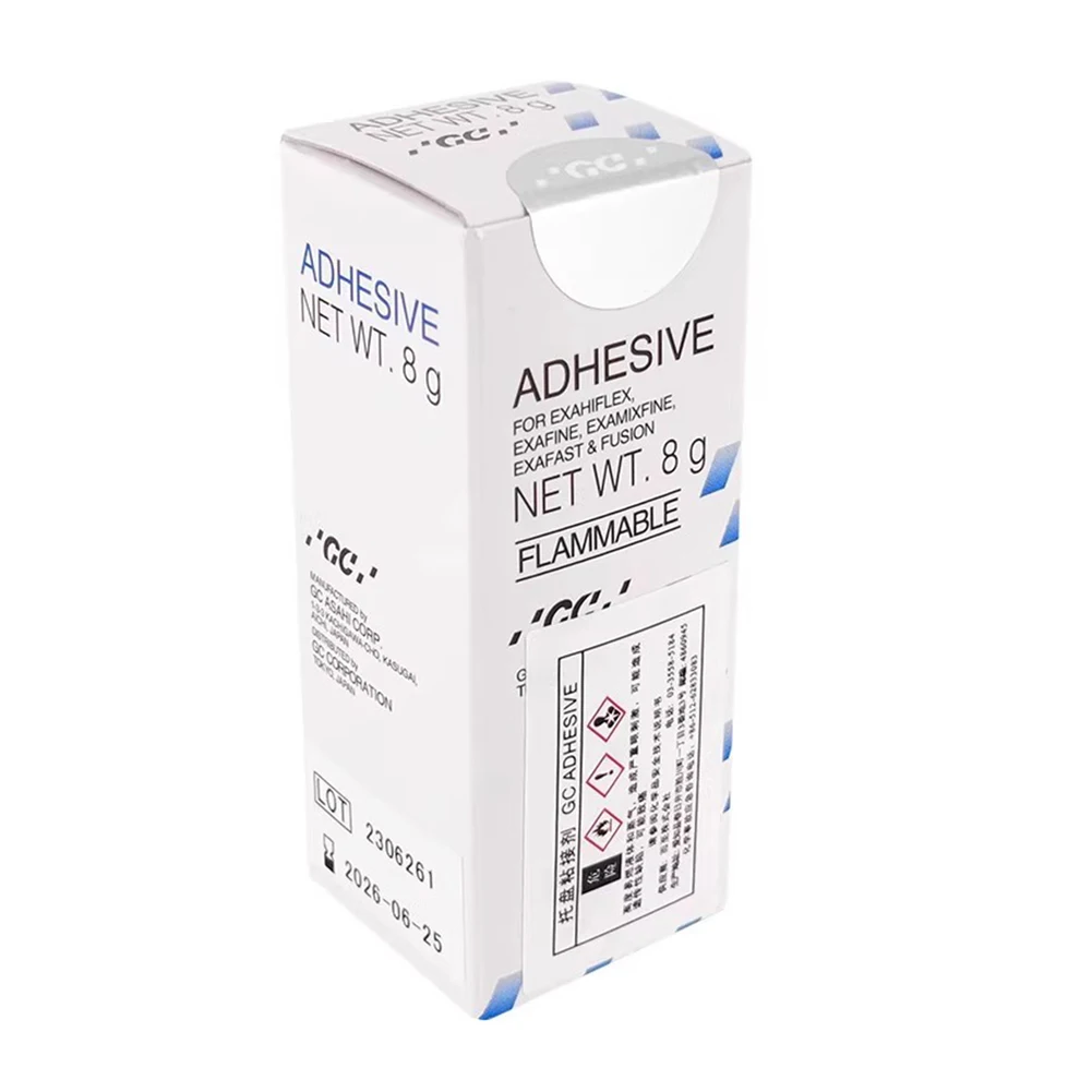 8g/Bottle Fuji GC Dental Tray Adhesive Orthodontic Bracket Bonding Glue Fast Cure Silicone Rubber Denture Tray Fix Gel Materials