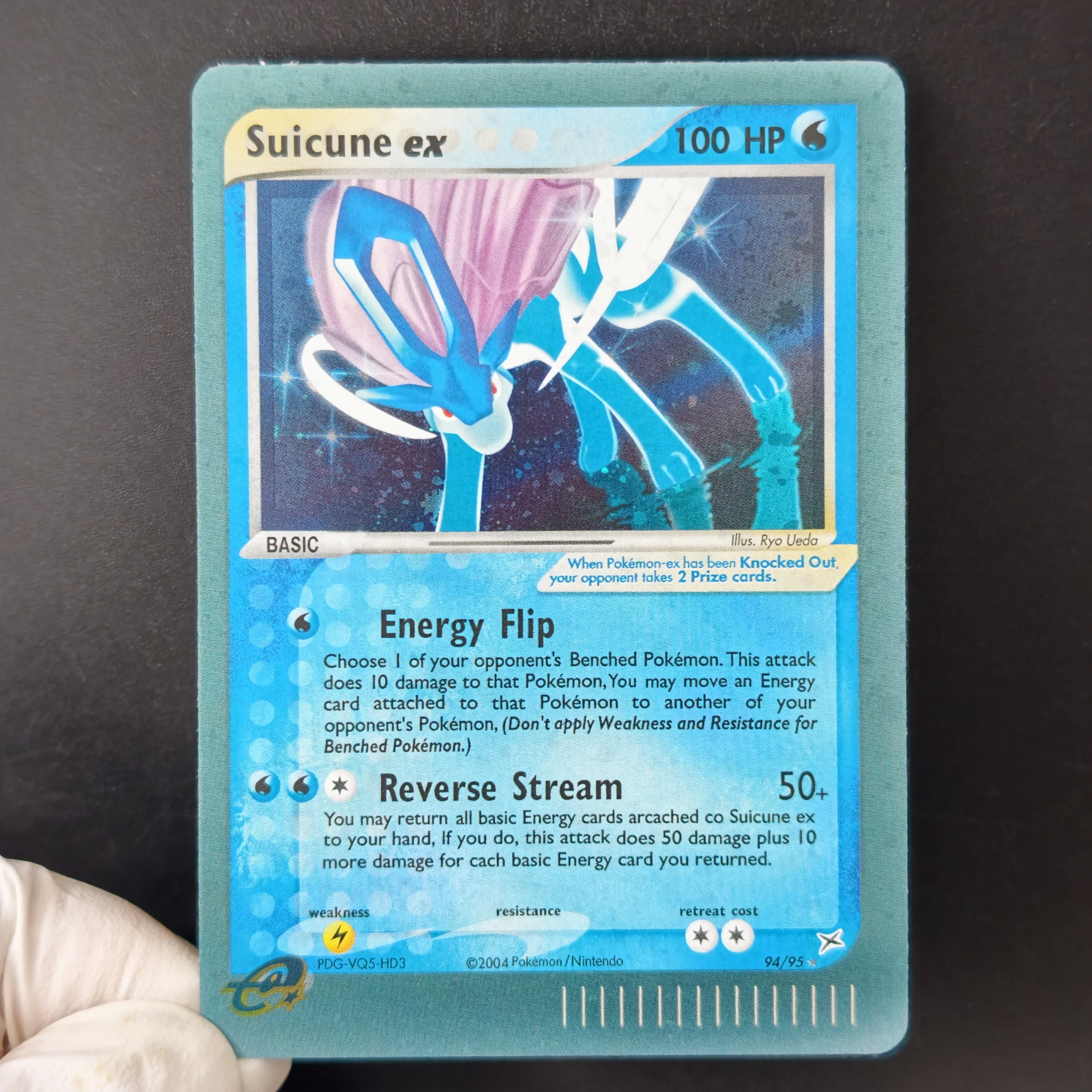 Proxy TCG Pokemon EX Series Cards English Base Set Holo Rare Cards 3Pcs Suicune Rayquaza Dragonite ex Collection Replica Cards view 5