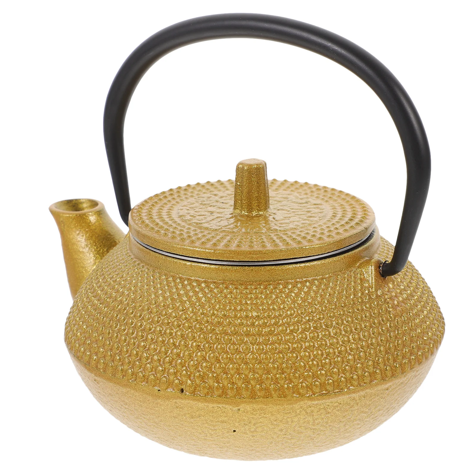 

Portable Cast Iron Tea Kettle Small Size Metal Teapot Efficient Water Boiling for Green Black White Tea Loose Leaf