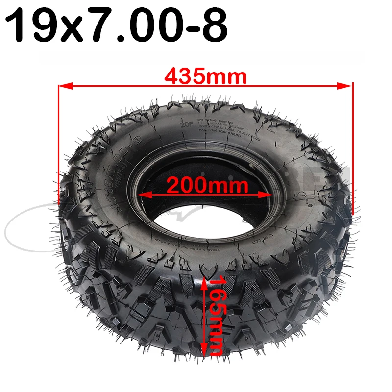 

8 Inch ATV Tire 19x7-8 Fit for four wheel vehcile motorcycle 50cc 70cc 110cc 125cc Small Front Or Rear Wheels 19x7.00-8 tyre