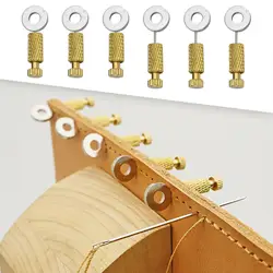 6Pcs Leather Sewing Positioning Pins Leather Stitching Tools Portable Leather Locking Pins for DIY Handmade Leather Making