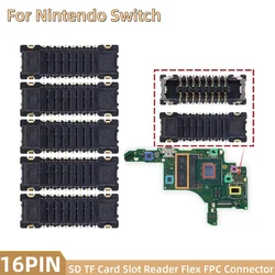 5 Stuks Geheugen SD TF Card Slot Reader Flex FPC Connector Voor Nintendo Switch Contact Socket Houder Plug Op moederbord 16Pin