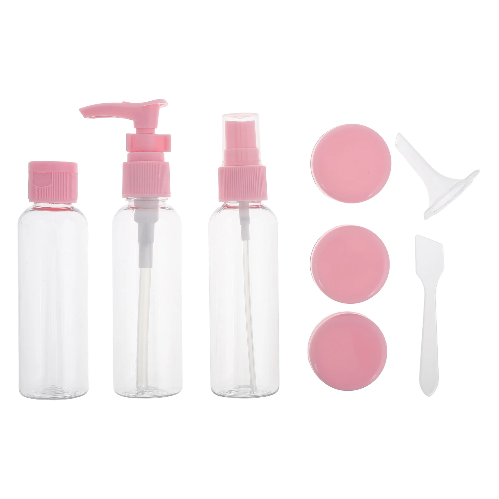 

Mini Bottles Empty Travel Perfume Spray Containers Portable Plastic Toner Mist Bottle Set Reusable Skincare Hair