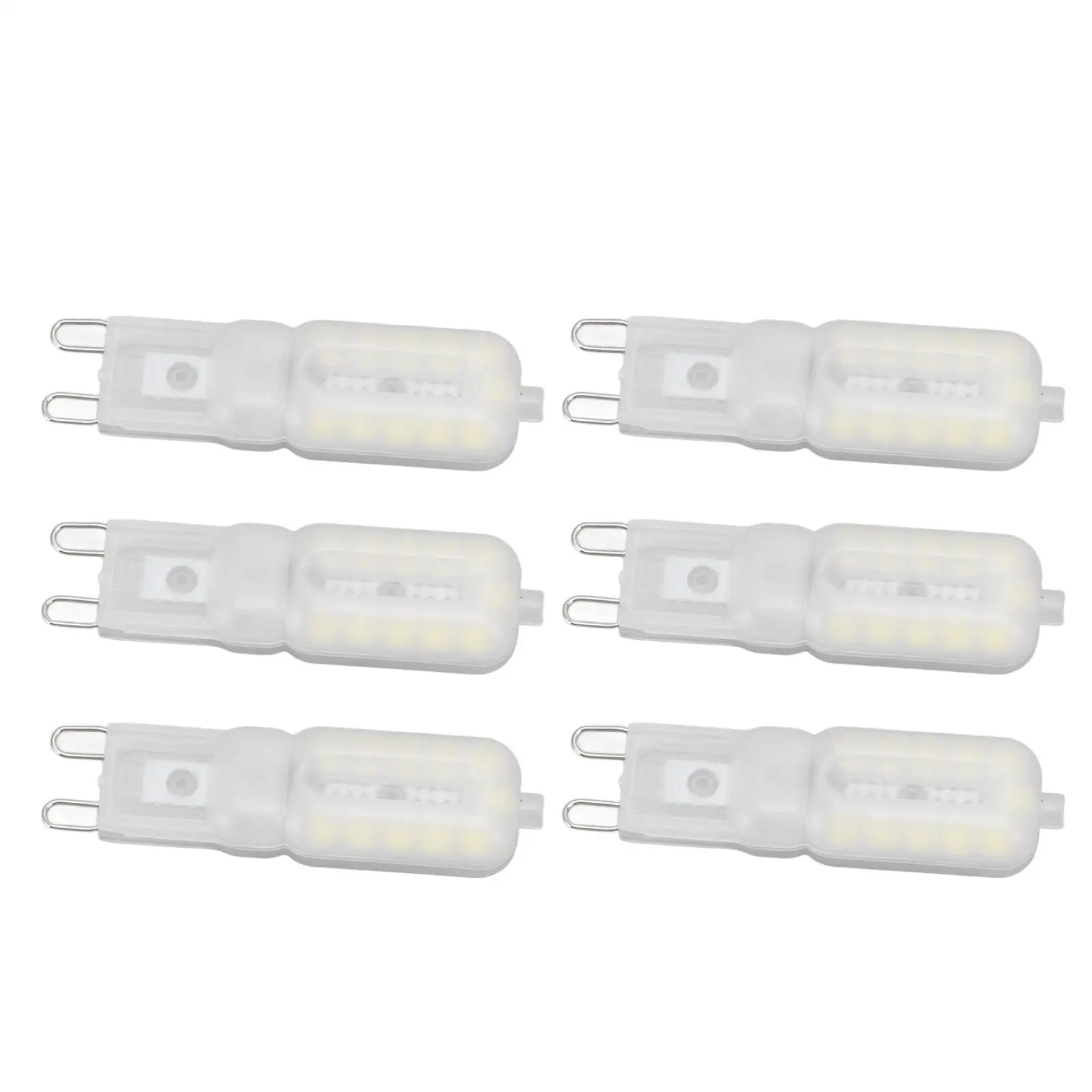 6pcs G9 Dimmable LED Bulbs 5W 22LED Eye Protection Energy-saving for ceiling and Desk Lamps