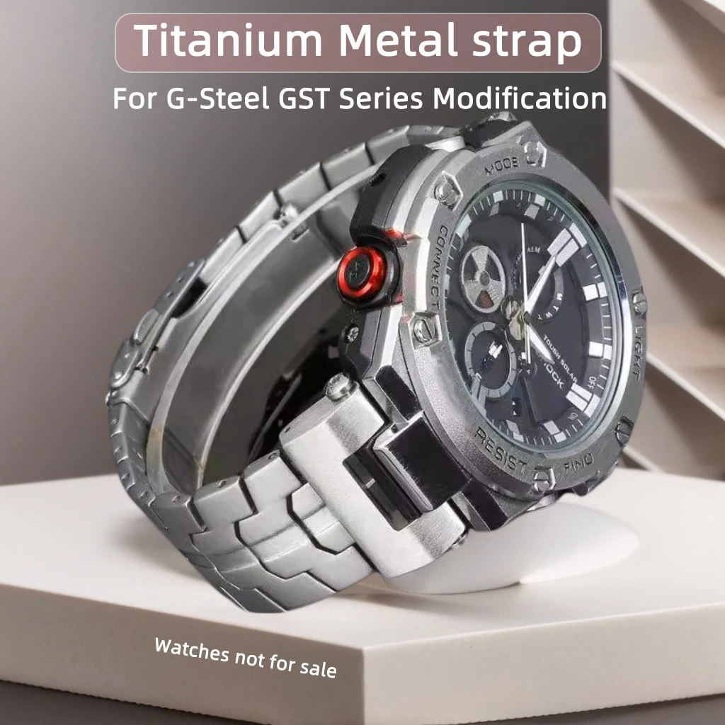 

Titanium Watch Strap For Casio G-SHOCK GST-W300 W400G GST/S310/S210B GST-B100 S110 GST-W110 Light Titanium Bracelet metal band