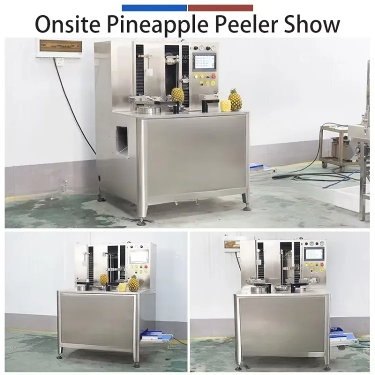 High Efficiency Mango Apple Avocado Guava Pear Peeling and Coring Cutting Splitting Separating Machine