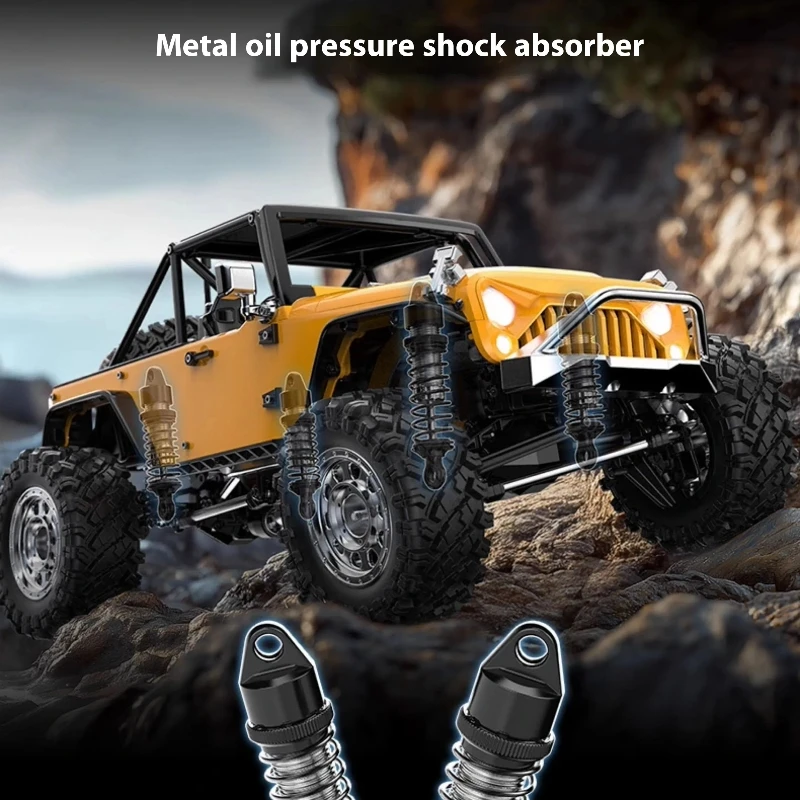 MJX H12Y 1/12 RC Crawler Car Brushless Motor Aluminum Alloy Body Metal Shock Absorbers Metal Gears RTR Climbing Full ScaleRC Car