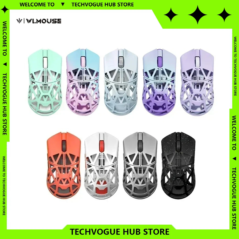 Wanling Lightweight Dual Mode Low Latency Fashionable Mouse Wireless Gaming Mouse Customized for PC Gamer Gift Accessories Gifts