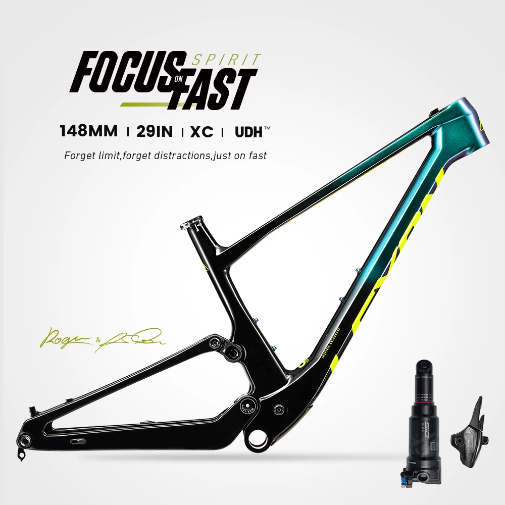 

2025 Lexon 29er Full Carbon MTB Frame FS XC Trail Enduro Boost 148mm UDH Integrated Trunnion Shock Lightweight Race Ready