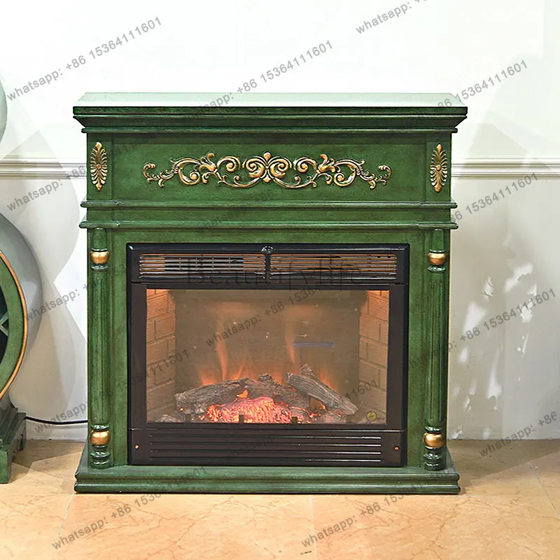 European heating fireplace core frame decoration French simulation flame electric fireplace cabinet