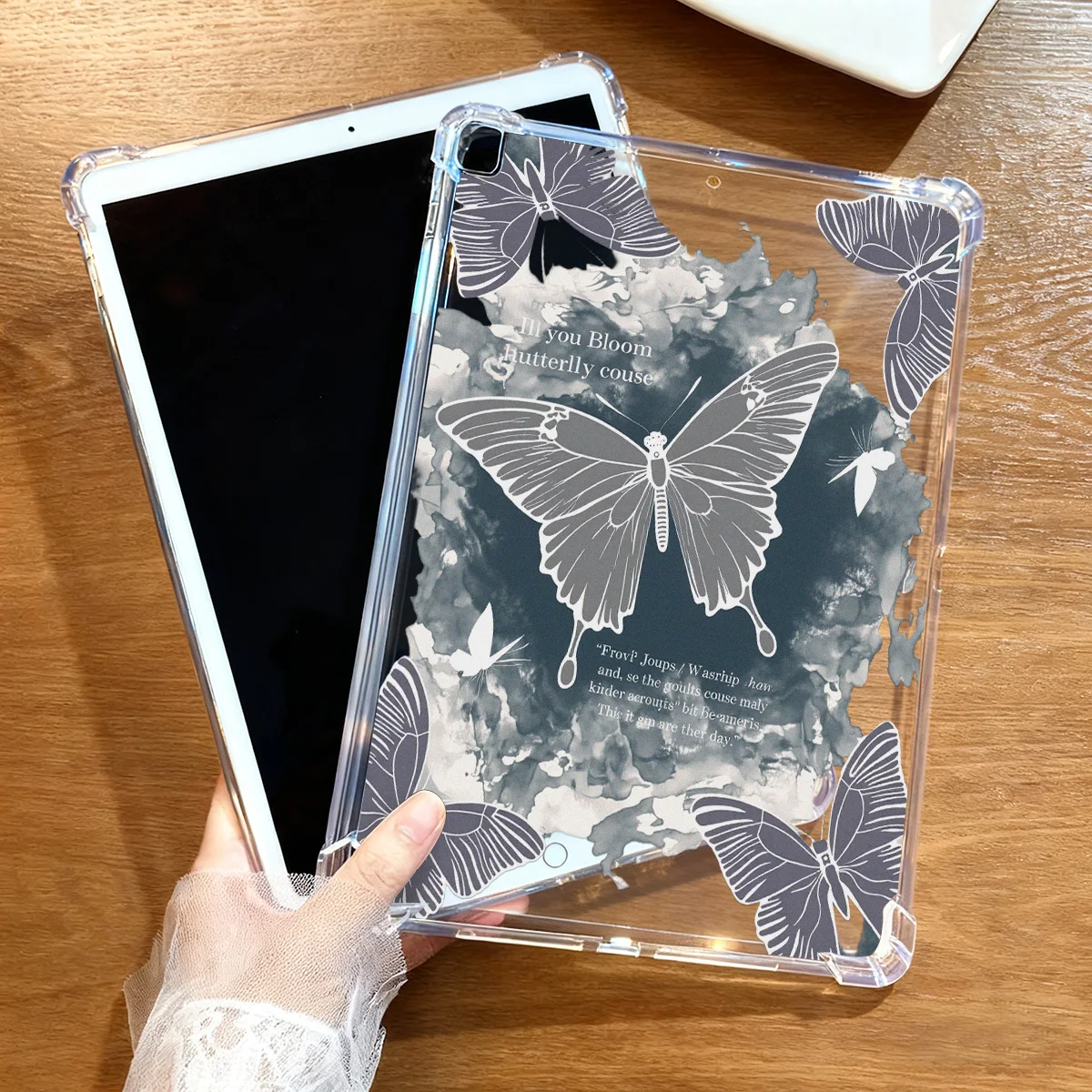 Luxury Butterfly Soft Case For Samsung Galaxy Tab S6 Lite A11 S10 A9 Plus A8 S9 FE 10.9 inch S12 S7 S8 S10 S11 S12 Ultra Cover