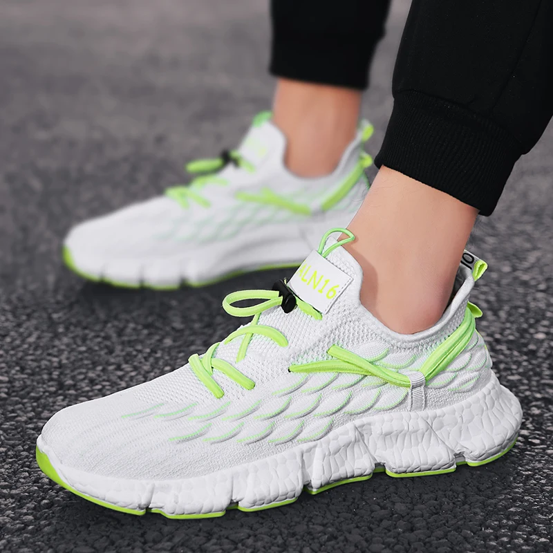 Men's Sneakers Fashion Sport Outdoor Running Shoes Mesh Light  Breathable Casual Jogging Shoes