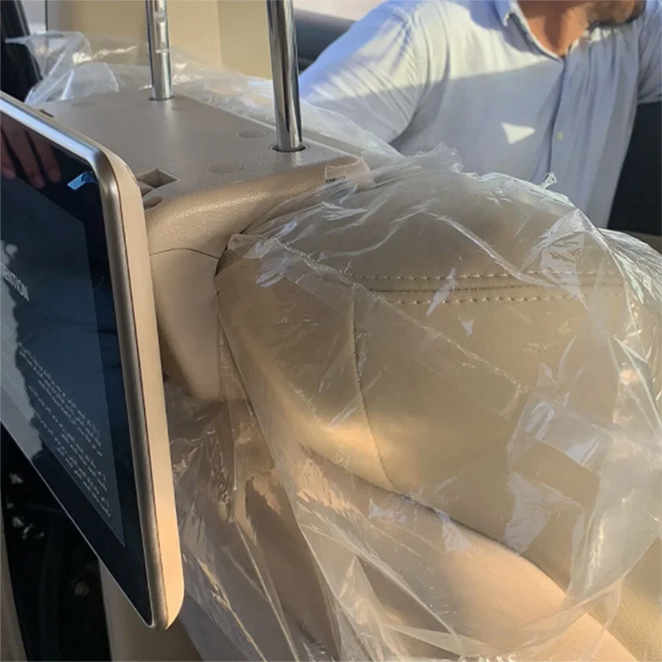 AZTON سيارة 11.6 بوصة عرض المقعد الخلفي أندرويد آيفون IOS شاشة تعمل باللمس لاند كروزر برادو لكزس LX570