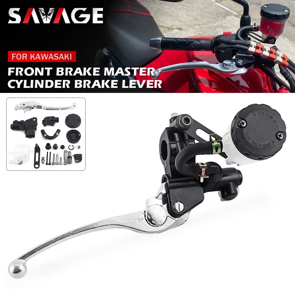 

Front Brake Master Cylinder For KAWASAKI VERSYS 650 X300 Z250 Z300 Z650 Z750 NINJA 400 ZX4R ZX25R Motorcycle Oil Fluid Reservoir