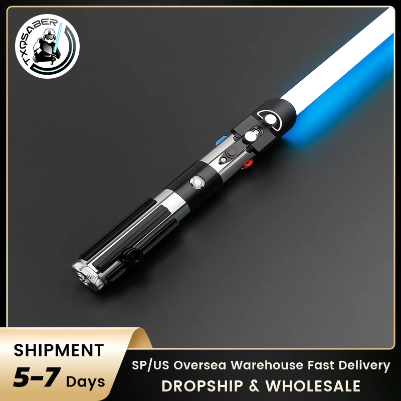 

TXQSABER Lightsaber Darth Vader SE Neo Pixel SNV4 Smooth Swing Laser Sword Metal Handle Heavy Dueling Jedi Replica Cosplay Toys