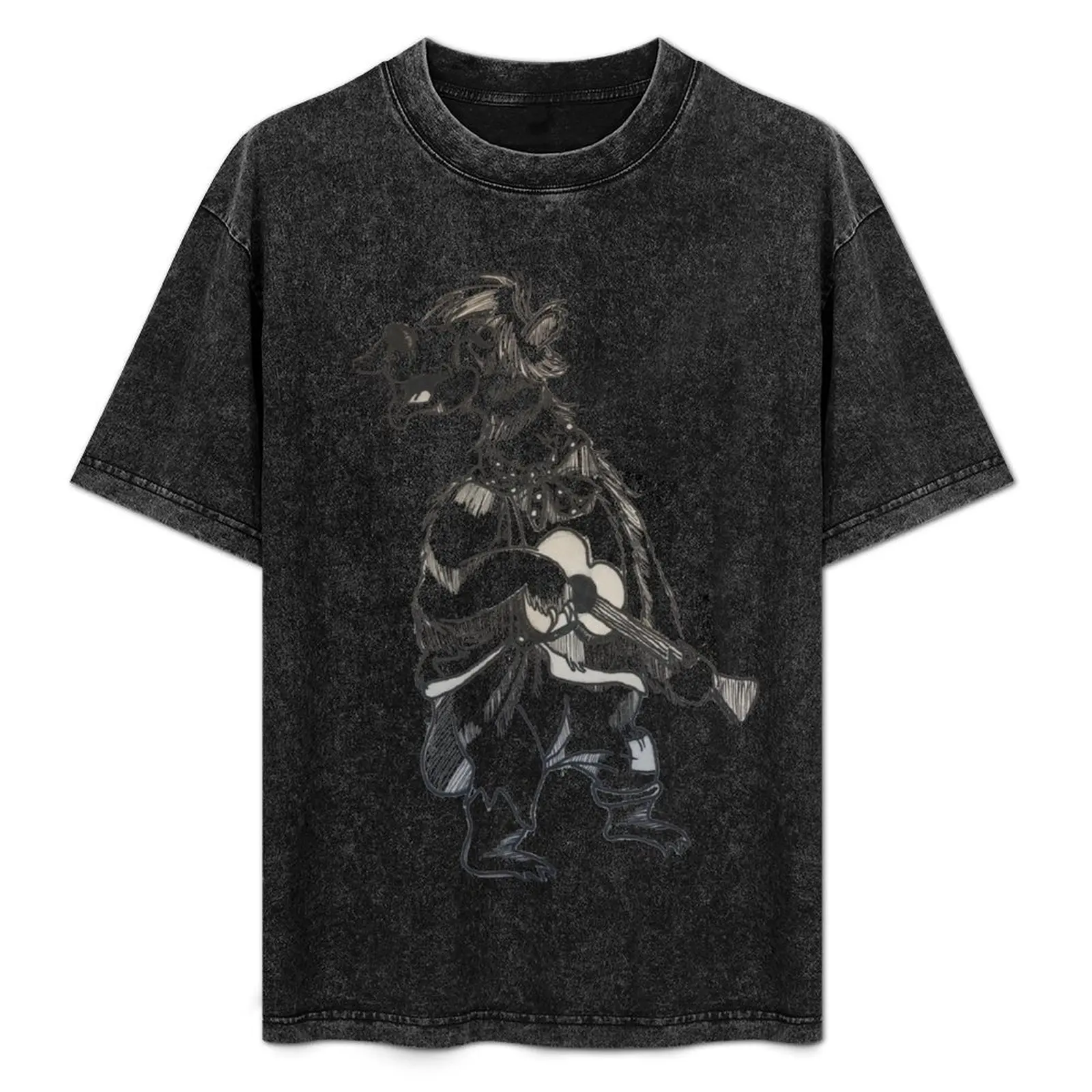 Liver Lips McGrowl T-Shirt Fashion Casual Short Sleeve Top