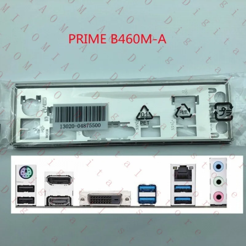 RT  Original For Asus PRIME B460M-A Shield I/O IO Rear Baffle Backplate Motherboard