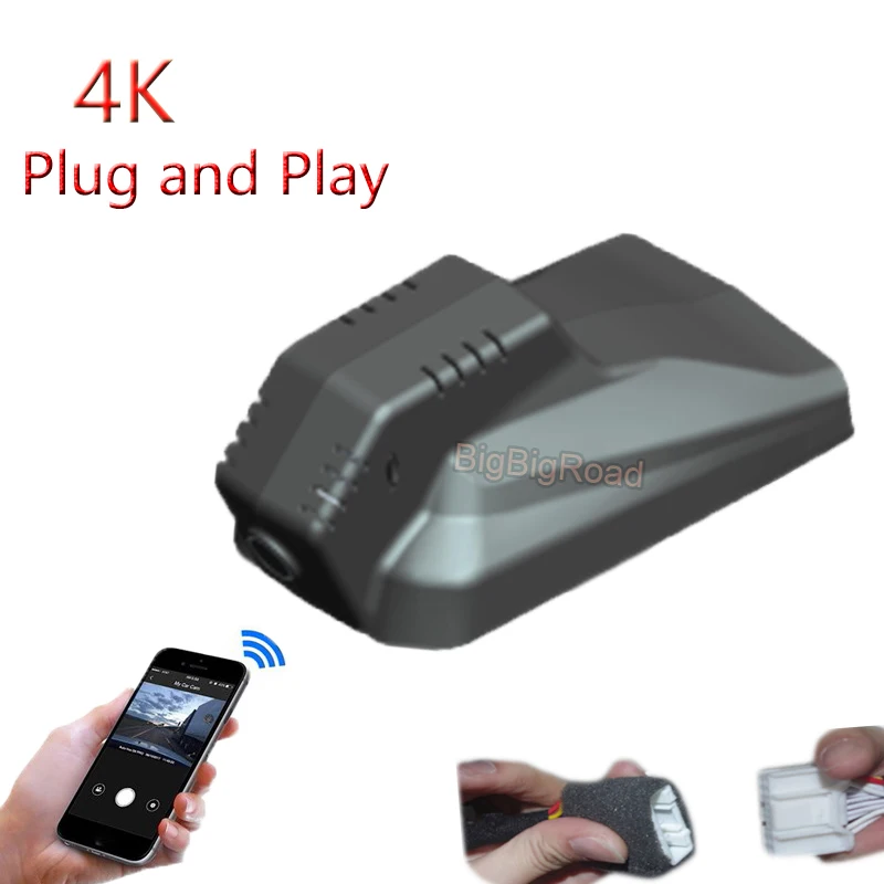 

4K Plug And Play For Geely LYNK&CO 03 Lingke 2017 2018 2019 2020 2021-2023 Car Wifi DVR Video Recorder FHD 2160P Dash Camera