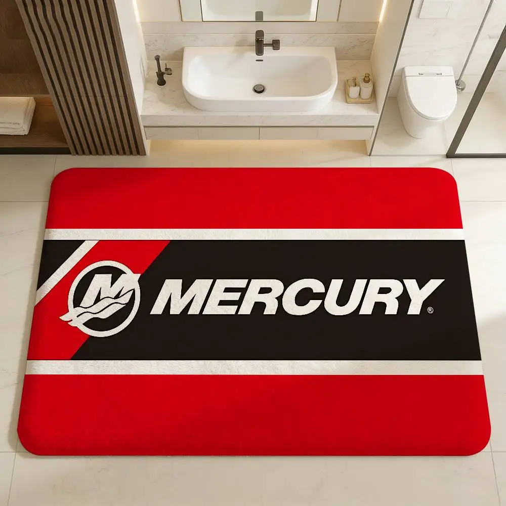 Mercury Racing Car Floor Mat INS Style Soft Bedroom Floor House Laundry Room Mat Anti-skid Household Carpets