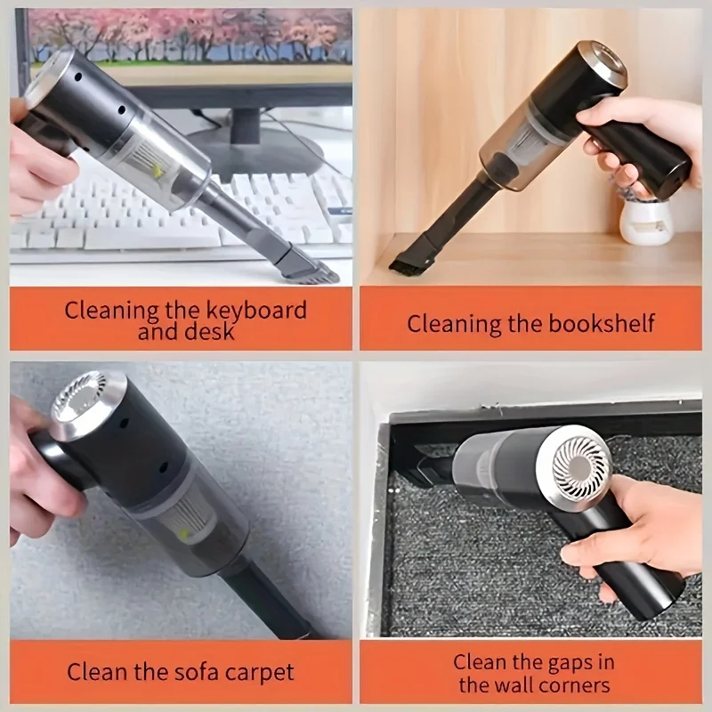 Wireless Car Vacuum Cleaner 6000Pa Cordless Handheld Auto Vacuum High-power Vacuum Cleaner For Home Office Car