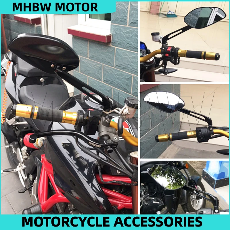 1 Pair Modified Rearview Mirrors for Benelli Bj300gs Bj600gs Leoncino 500 Bj250 502c 752s