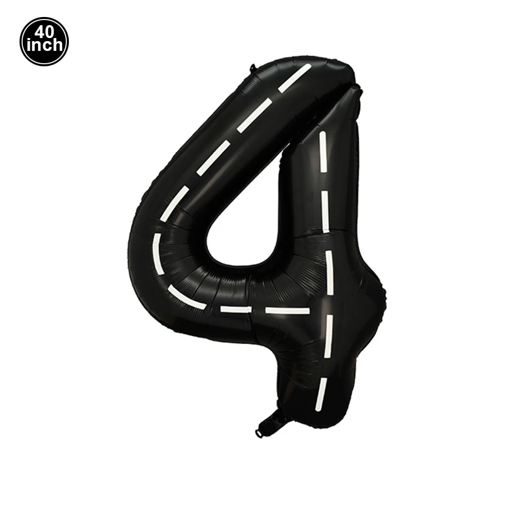 Race Car Number 1 Balloon 40Inch Racing Car 1st Birthday Balloon Two Fast Balloon Track Black Balloon Cars Theme Birthday Party - view 6