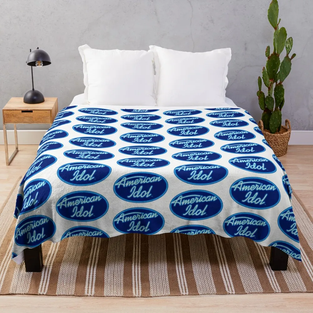 

American Idol Sticker Throw Blanket sofa bed Luxury Designers Beautifuls Blankets