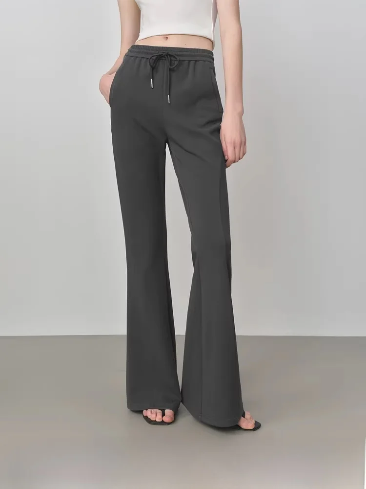 

Женские повседневные брюки Vivien слим-фит с эластичным поясом, винтажные, слегка расклешенные, удобные, дышащие, из смесового хлопка