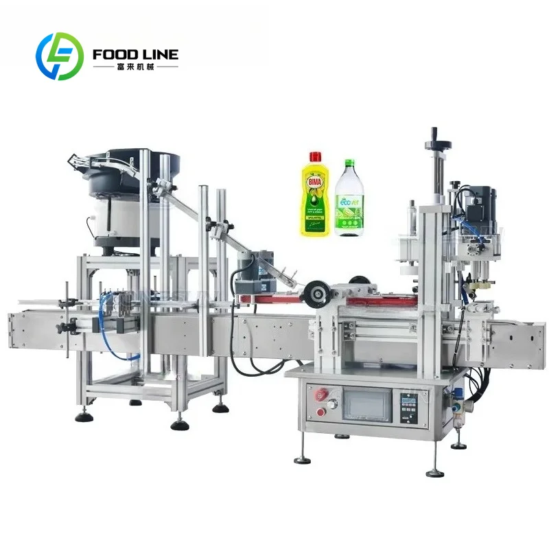 Automatic Benchtop Screw Capping Machine, Liquid Soap Spray Plastic Glass Jars, Vibratory Bowl Sorter, Customized