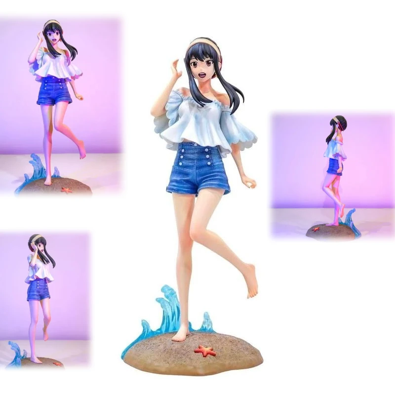 

Статуя Jt Spy×Family Beach Yor, фигурки героев Erciyuan, модель красивой девушки, игрушки, коллекция украшений, подарки-сюрпризы