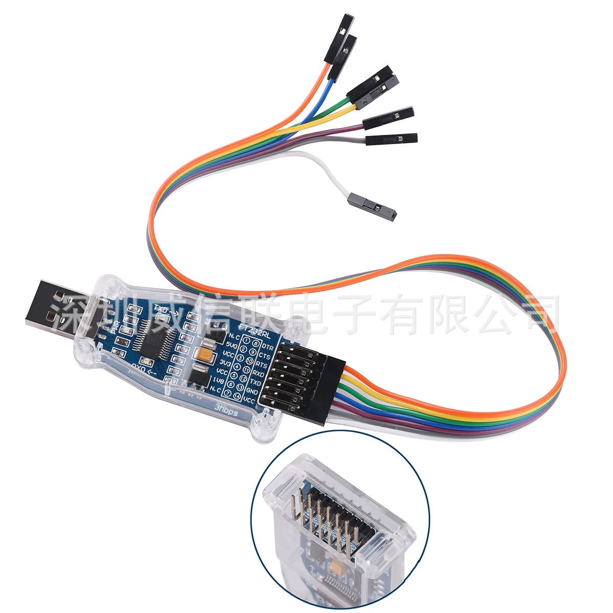 FTDI USB-UART TTL serial port module TTL-1.8V 1V8 3.3V 3V3 5V conversion terminal