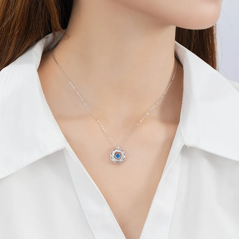 Bracelet Hand String Lucky Twelve Constellation Sterling Silver 925 Smart Necklace Women's Fashion Joker Zircon Clavicle Chain