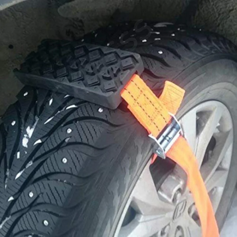 New Mud Sand Snow Tire Ladder Off-Road Vehicle Emergency Tracks Chain Non-Slip Traction Mat Car Recovery Traction Boards - view 4